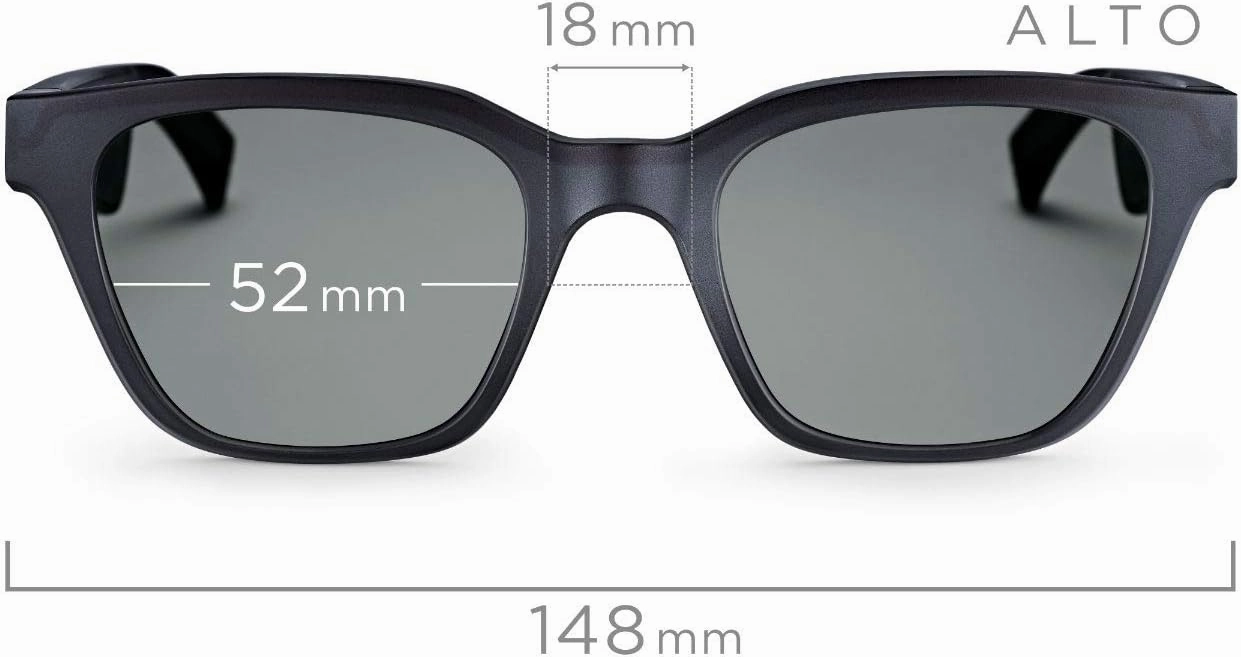 Bose Frames - Audio Sunglasses with Open Ear Headphones, Black, with Bluetooth Connectivity