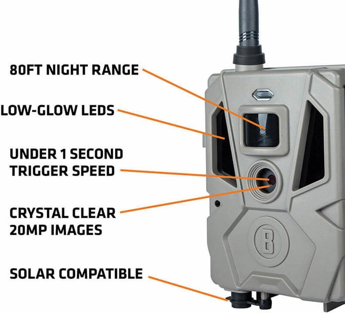 Bushnell CelluCORE 20 Trail Camera for Verizon with Low Glow/80ft Night Range and HD Video Trail Camera