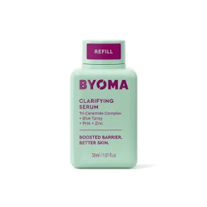 BYOMA Clarifying Serum Refill - Barrier Repair Serum - Clarifying Facial Serum for Acne Prone Skin - Calming Face Serum with Ceramides, Blue Tansy, PHA & Zinc - 1.01 fl. oz Refill