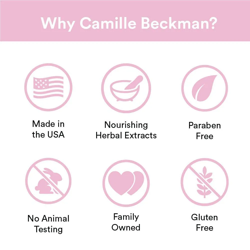 Camille Beckman Glycerine Rosewater Scented Silky Body Cream, Daily Moisturizer for All Skin Types | Non-Greasy Vegan Formula to Nourish and Soften Hands and Body, 13 Ounce
