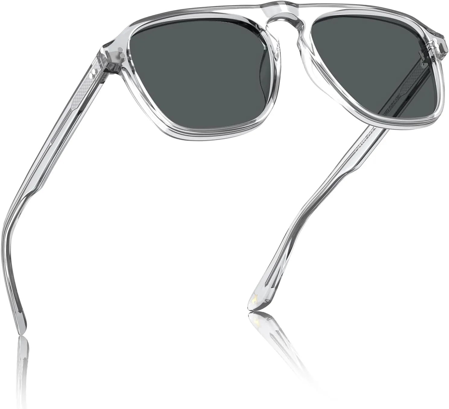 CARFIA Acetate Polarized Men's Sunglasses - Pilot Design, UV Protection CA5355