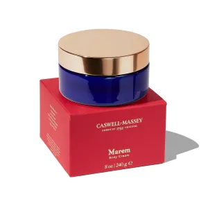 Caswell-Massey Marem Body Cream, Scented Body Lotion for Women, Natural Scented Moisturizer, Soothing, Velvety-Smooth Formula, Made in USA, 8 Oz Jar