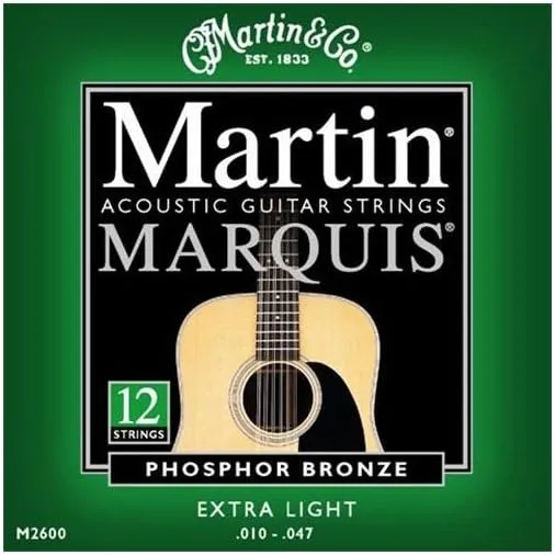 C.F. Martin & Co. M2600 Bronze Acoustic Guitar Strings, Extra Light