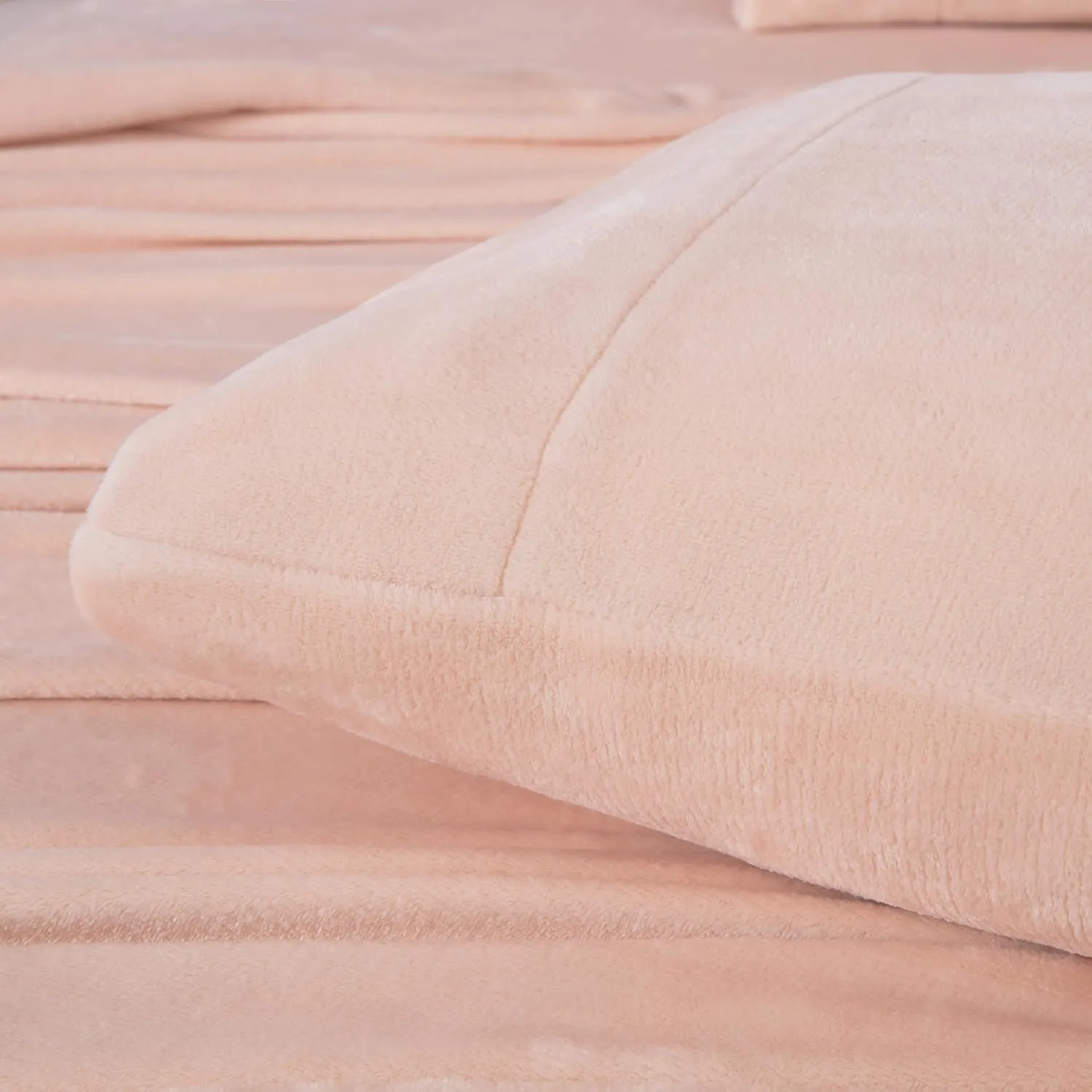 Chezmoi Collection Extra Soft Fleece Sheet Set Queen, Microplush Non-Pilling Velvety Bed Sheet, Deep Pocket - Lightweight All Season Warmth, Queen, Blush Pink