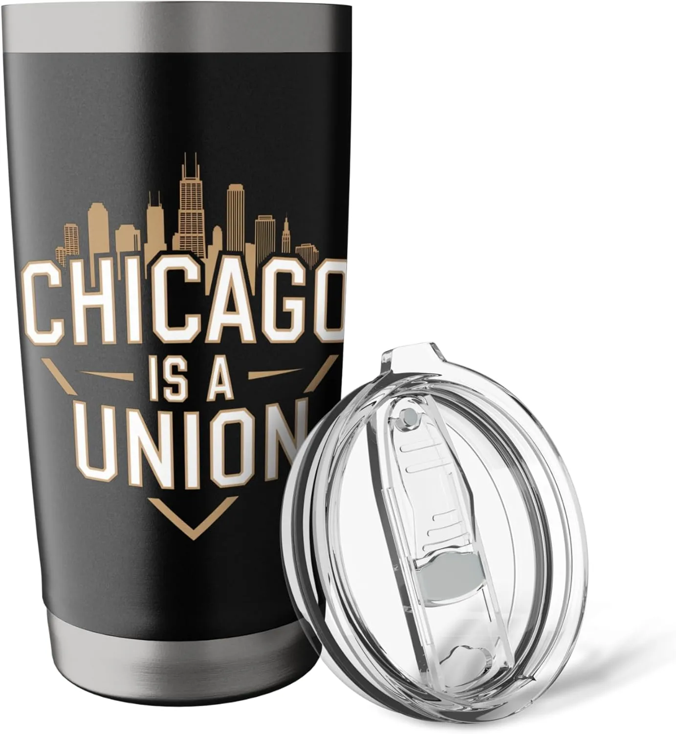 Chicago Is A Union Pro-Labor Chicago Pride Stainless Steel Insulated Tumbler