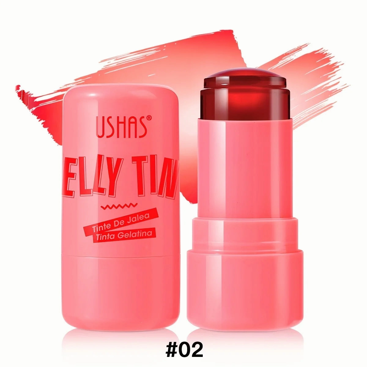 Clark & Co. 3-in-1 Jelly Blush Stick – Multi-Use Matte Blush, Lip Balm, & Eyeshadow (4 Colors)