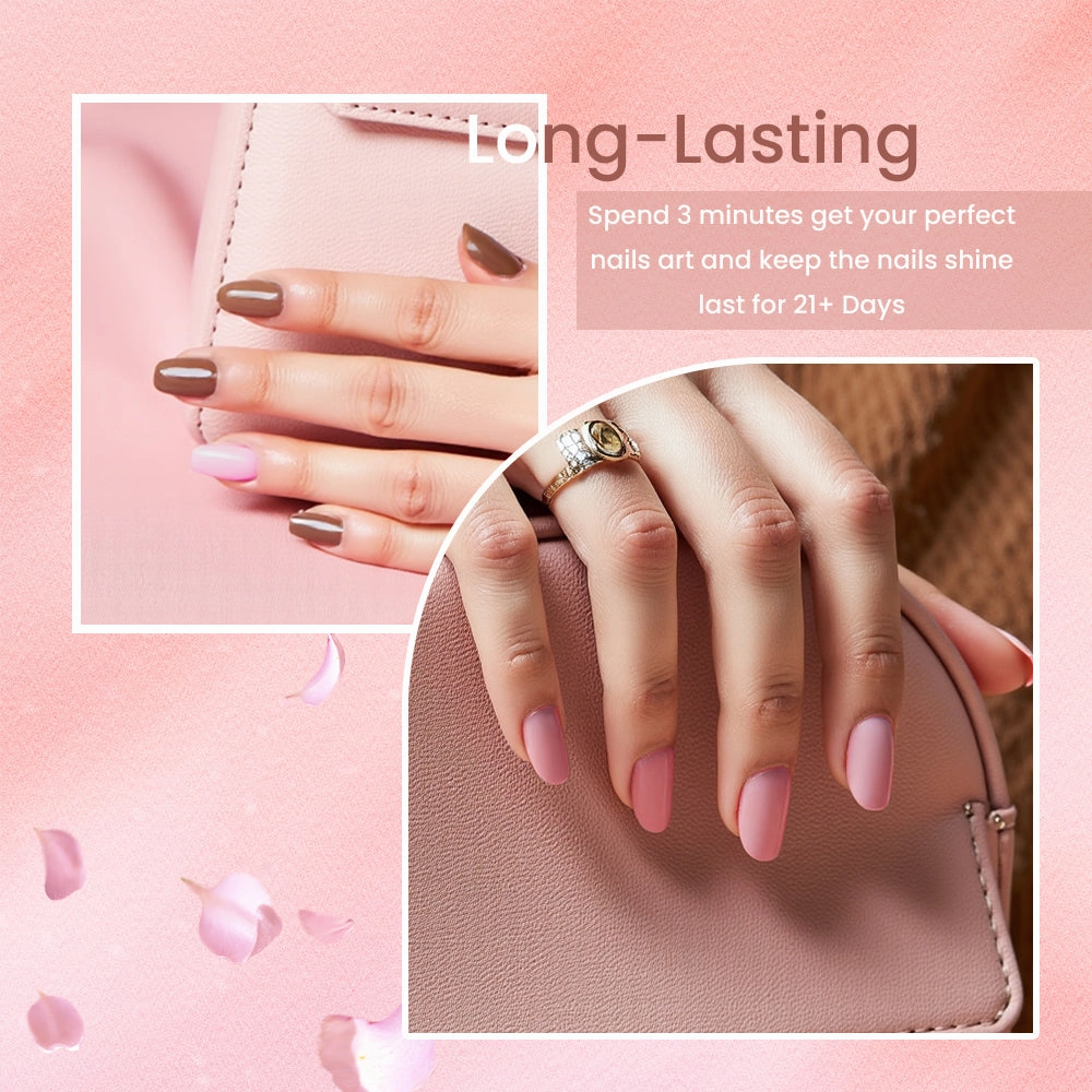 Classic Nude Pink Shades  Gel Nail Polish 12 Colors Set 7.5ml