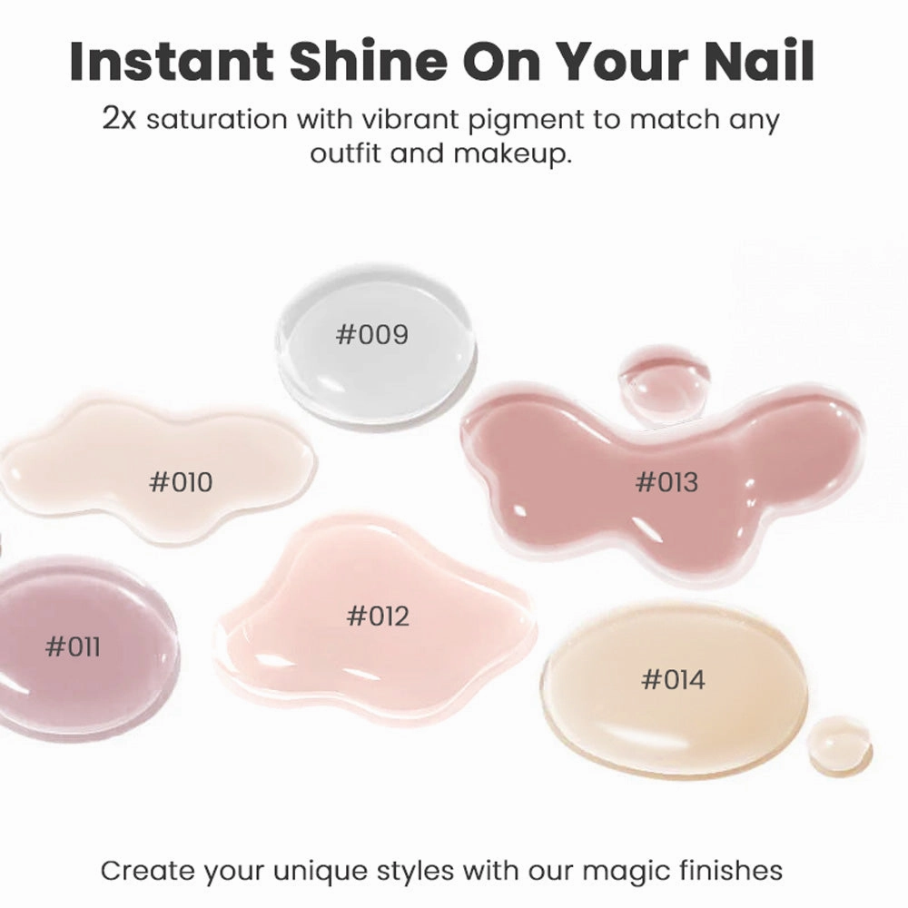 Classic Nude Pink Shades  Gel Nail Polish 12 Colors Set 7.5ml