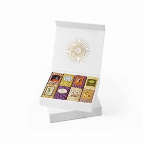 Claus Porto - Classico Fantasia 8 Mini Soaps Gift Box | Rich, Smooth, Creamy Hand   Body Soap | Handcrafted, Individually Wrapped, Aromatic, Luxurious, Long Lasting (50g each)