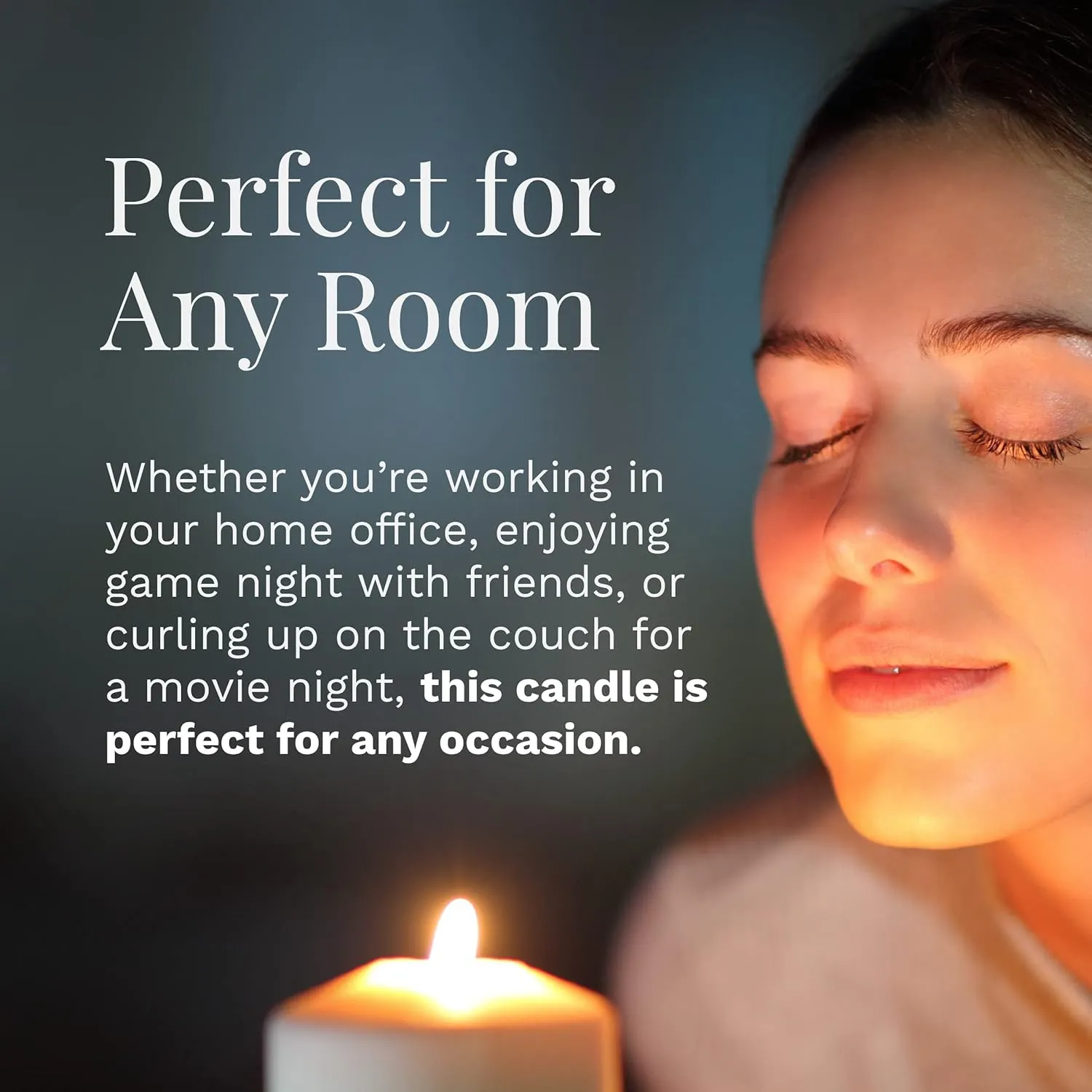 CLCo. by Candle-Lite Company Scented Candles, Tonka Santal Fragrance, One 14 oz. Single Wooden Wick Aromatherapy Candle with 90 Hours of Burn Time, White Color