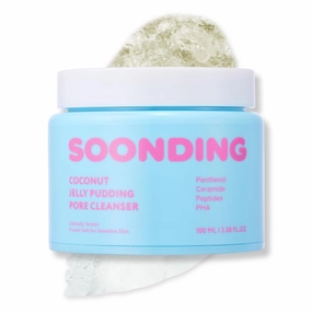 Coconut Jelly Pudding Cleanser | Deep Pore Cleansing & Gentle Exfoliation with Jelly-to-Foam Texture | Hydrating Face Wash with Panthenol, Ceramide & Peptides (100ml / 3.38 fl oz)