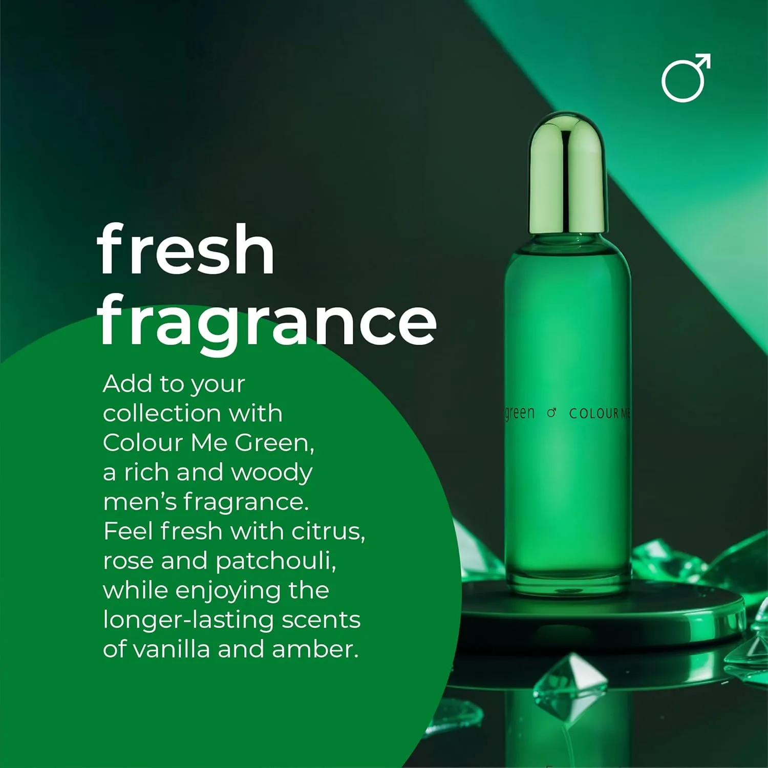 COLOUR ME Milton-Lloyd Green - Cologne for Men - Oriental Perfume for Men - Woody, Amber Fragrances - Mens Cologne - Long Lasting Perfume - 3 oz.