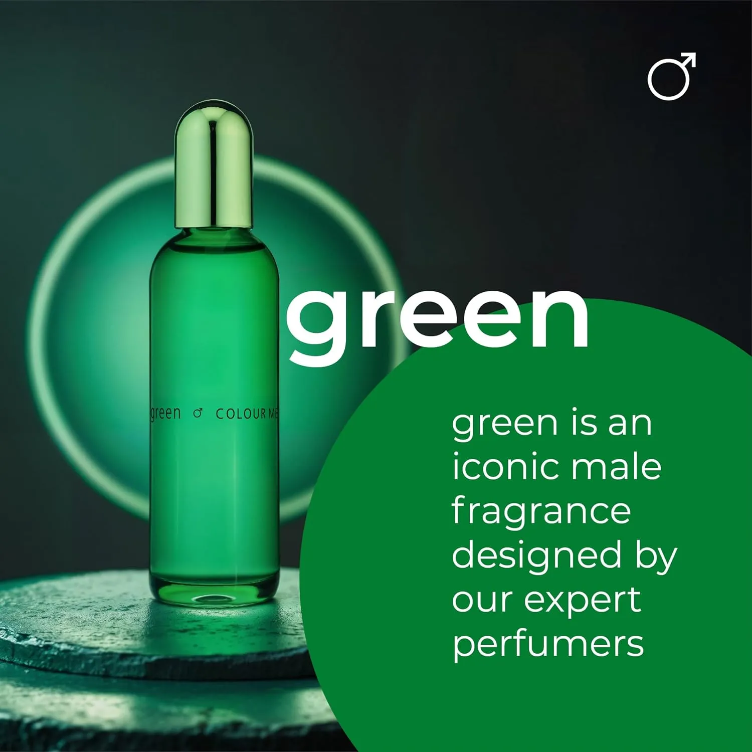 COLOUR ME Milton-Lloyd Green - Cologne for Men - Oriental Perfume for Men - Woody, Amber Fragrances - Mens Cologne - Long Lasting Perfume - 3 oz.