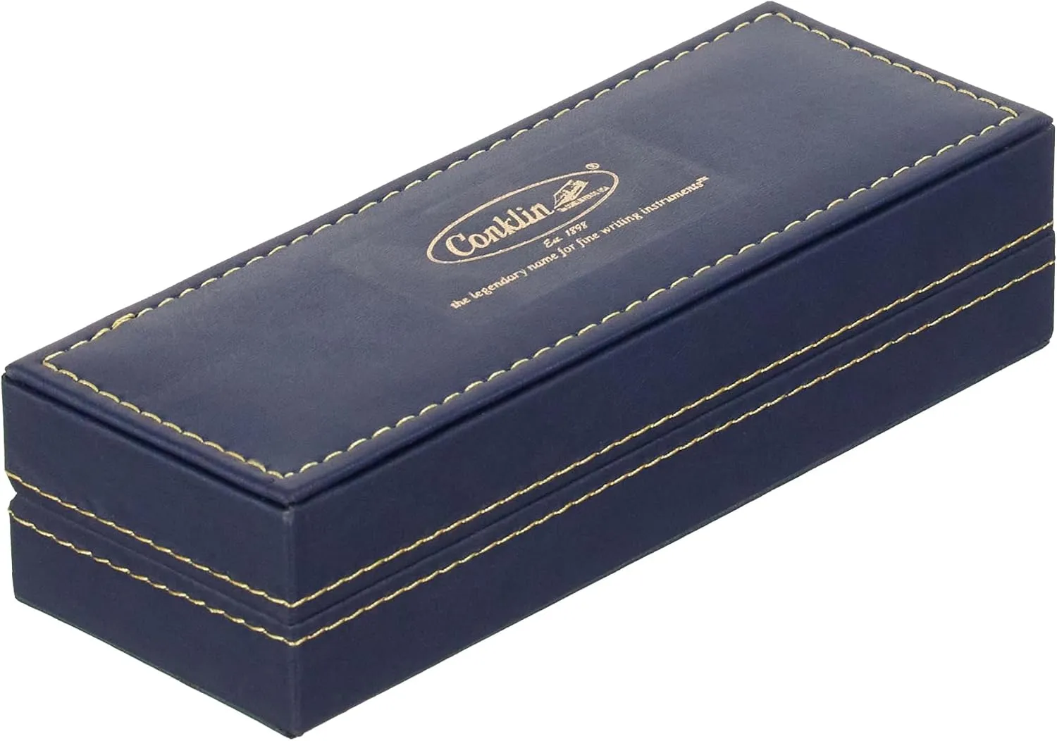 Conklin Mark Twain Demo Crescent Filler 1898 Limited Edition Fountain Pen - Clear with 18 Karat Rose Gold Trim - Medium Nib - Luxury Writing Instrument