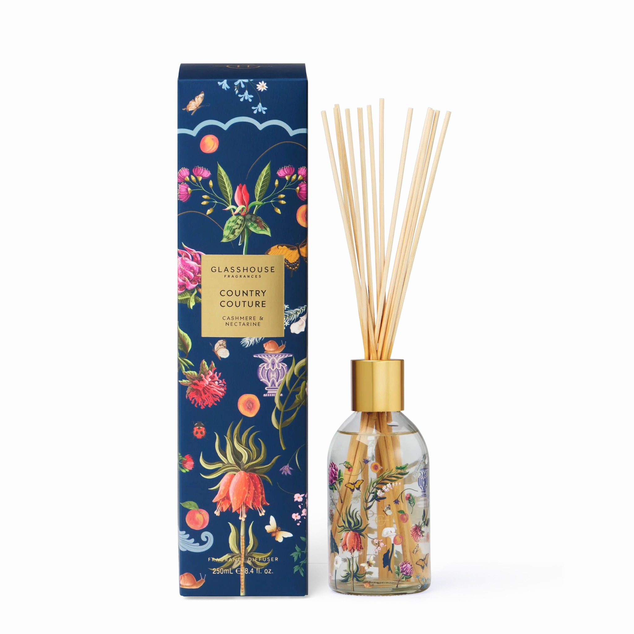 Country Couture - Cashmere & Nectarine 250ml Diffuser - LIMITED EDITION