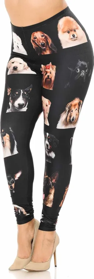 Creamy Soft Premium Women's Leggings Plus Size, High Rise, Stretchy & Breathable, Comfortable Fit - by USA Fashion™