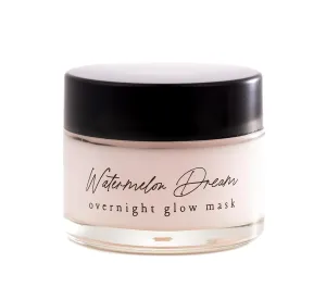 Dallas & James Skincare Co. Watermelon Dream Overnight Glow Mask with Cloudberry, Soothing, Exfoliating   Hydrating - Hyaluronic Acid, Pore Minimizing AHA, Squalane