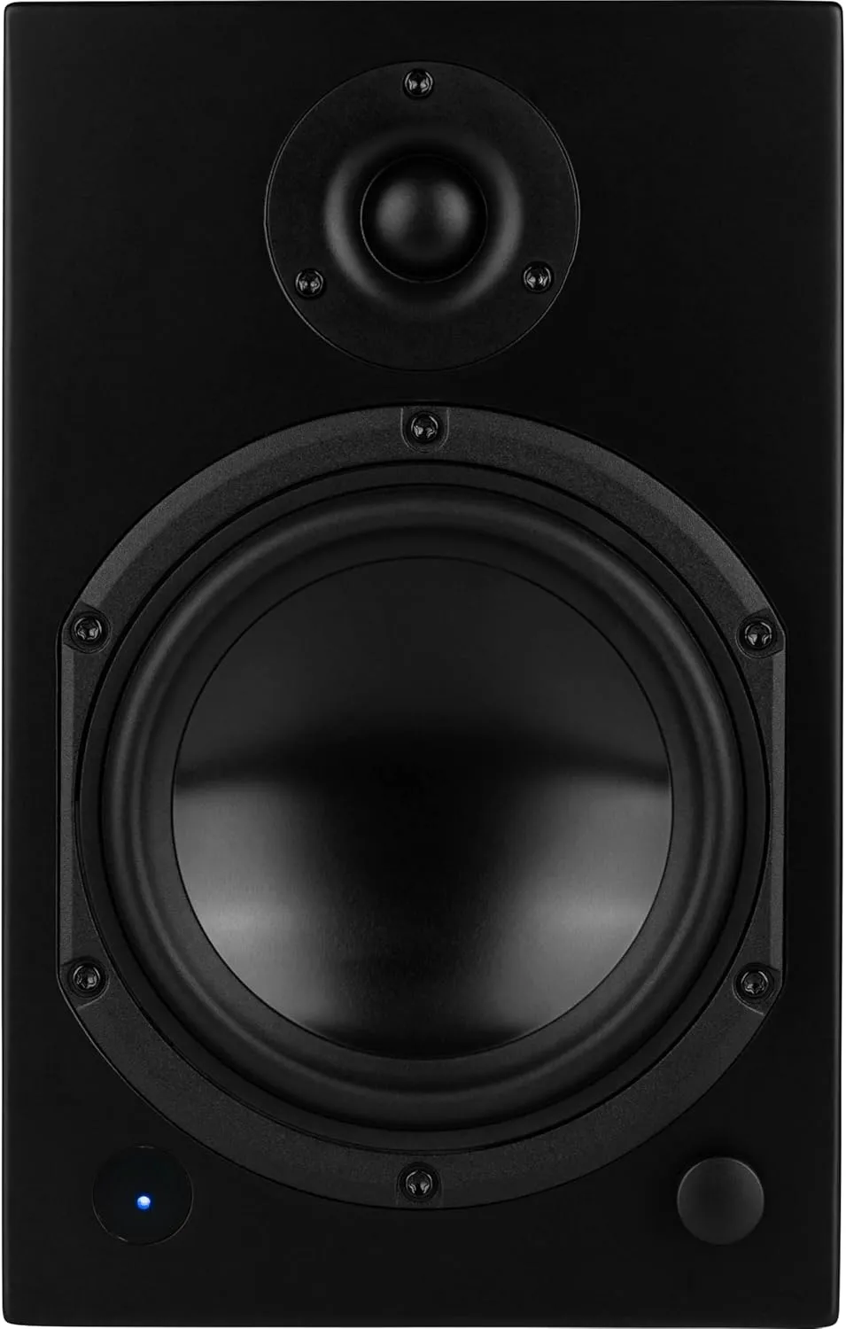 Dayton Audio M6 6-1/2" Powered Desktop Speakers with Bluetooth and USB DAC | Remote Included | 150W Peak Power | Pair (Black, 6.5in)