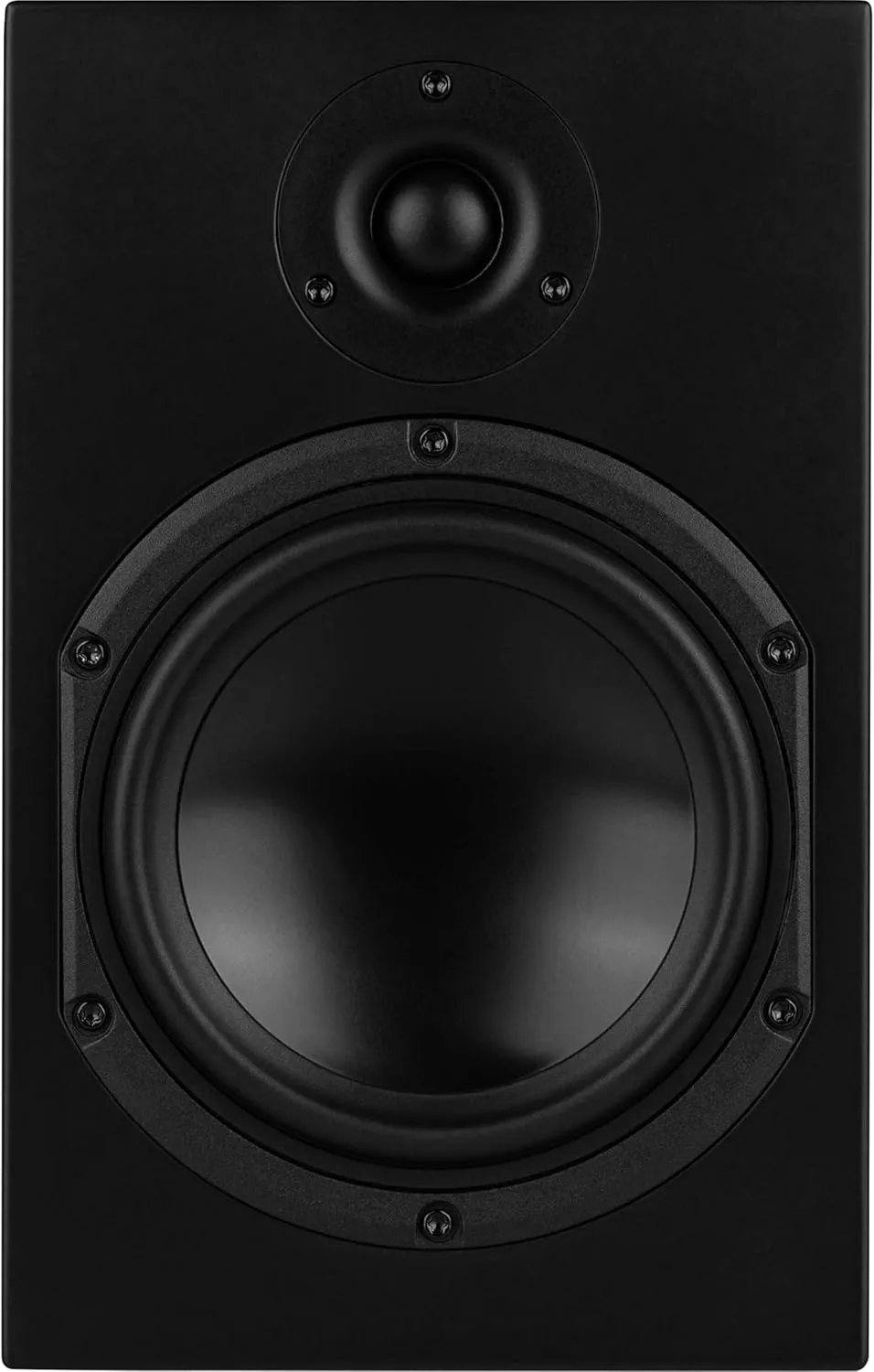 Dayton Audio M6 6-1/2" Powered Desktop Speakers with Bluetooth and USB DAC | Remote Included | 150W Peak Power | Pair (Black, 6.5in)