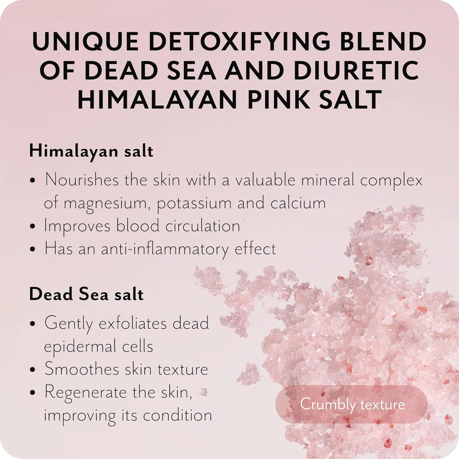Detox Organic Body Scrub with Himalayan & Sea Salt - Anti Cellulite Nourishing Restores Cleanser Scrubs for Legs, Feet, Hands - Gifts for Women Men, Home Spa Care, Vegan (10.58 Oz, Grapefruit)