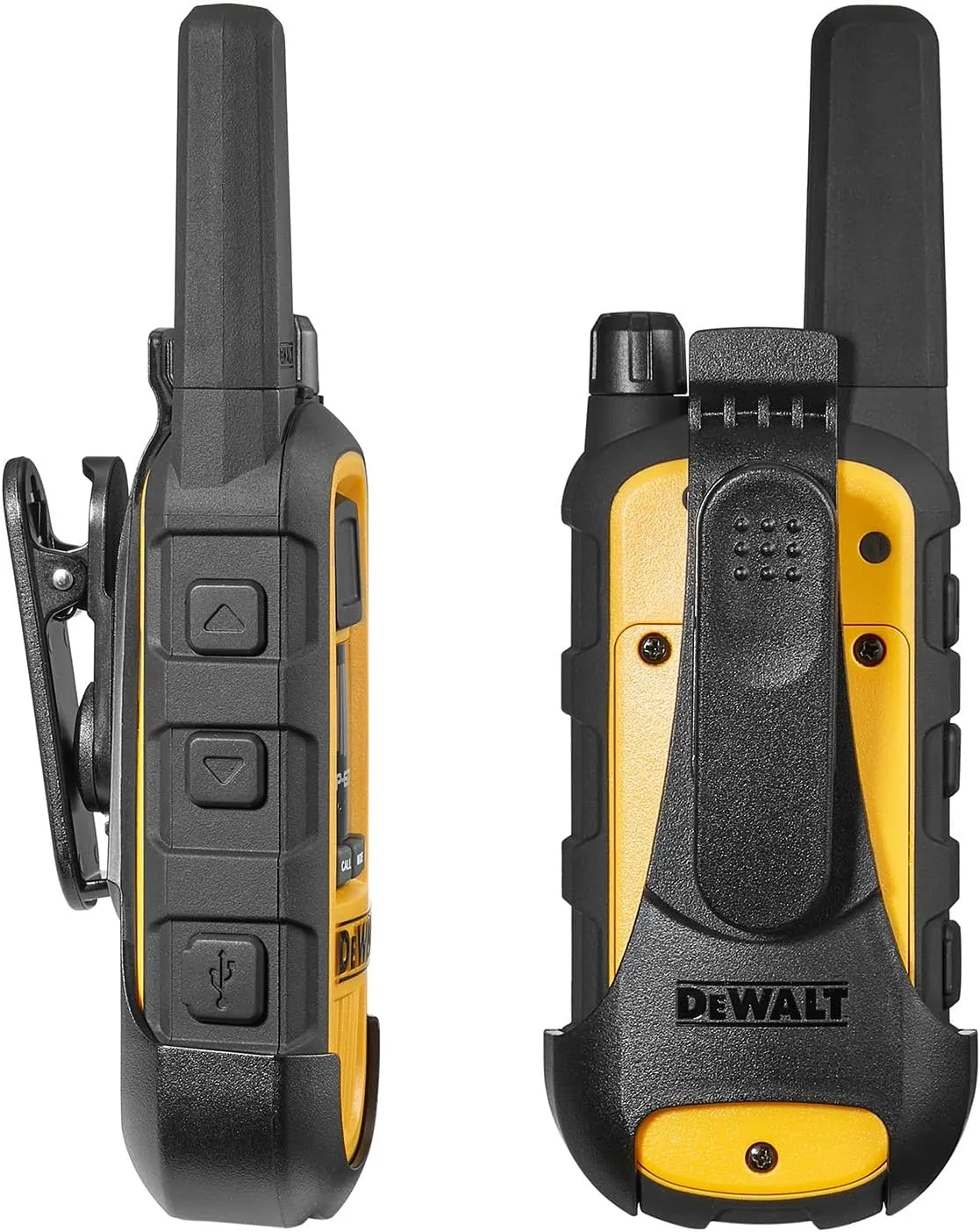 DEWALT DXFRS800 2 Watt Heavy Duty Walkie Talkies - Waterproof, Shock Resistant, Long Range & Rechargeable Two-Way Radio with VOX (6 Pack w/Gang Charger) (DXFRS800-BCH6)
