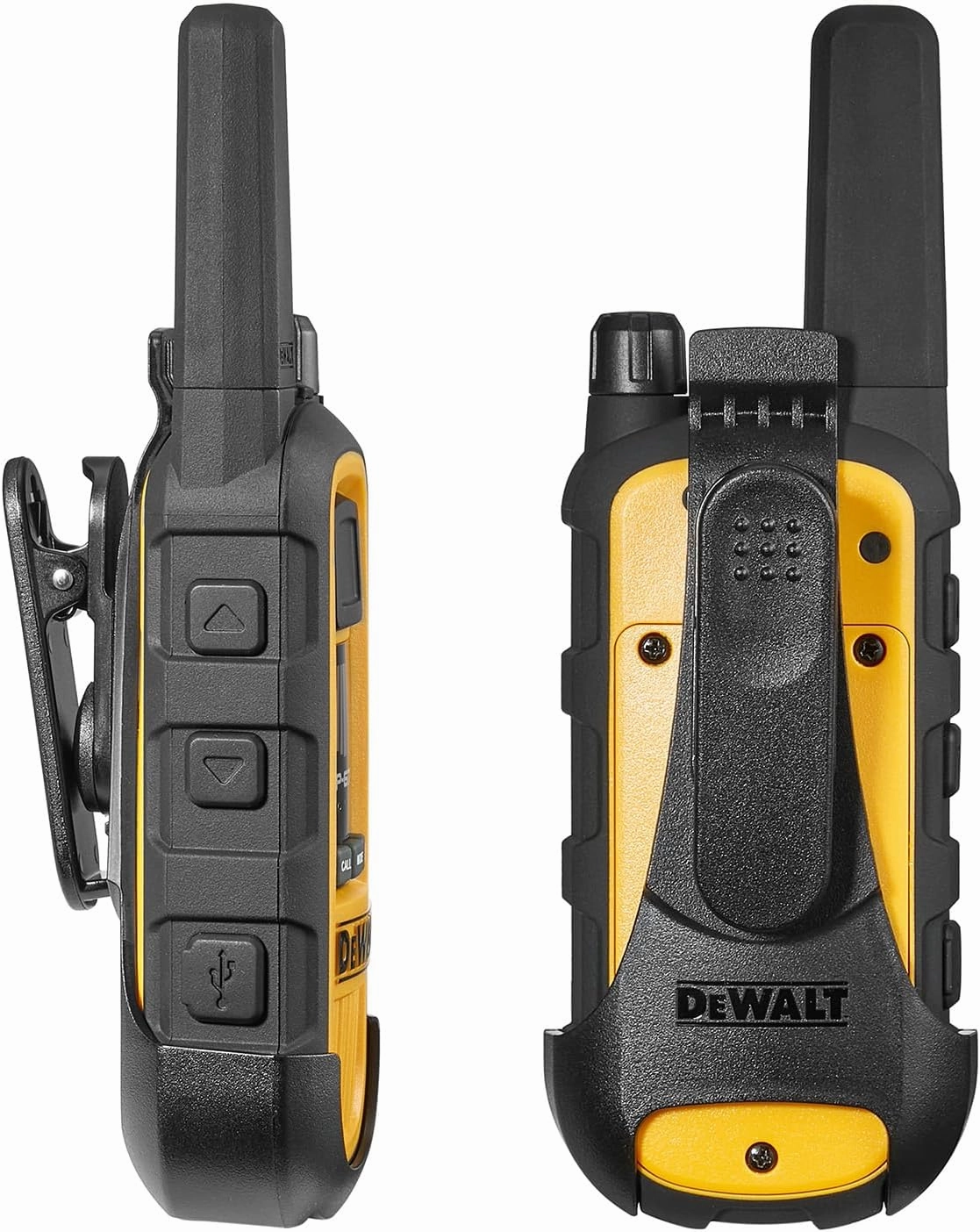 DEWALT DXFRS800 2 Watt Heavy Duty Walkie Talkies with Headsets - Waterproof, Shock Resistant, Long Range & Rechargeable Two-Way Radio with VOX (6 Pack)