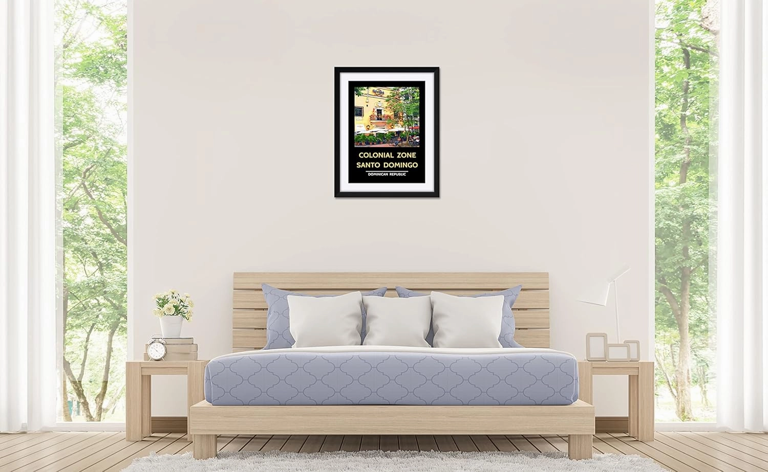 Dominican Republic Santo Domingo Hard Rock Cafe Professionally Framed & Matted Art Print from Drawing and Painting by Photographer Darrell Owen Framed Art Size: 24" x 30"