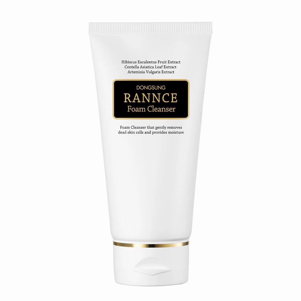 DONGSUNG Foam Cleanser, 100ml, Vegan Deep Cleansing and Hydrating Face Wash, Gentle and Hypoallergenic, with Okra Extract for All Skin Types, Including Sensitive Skin