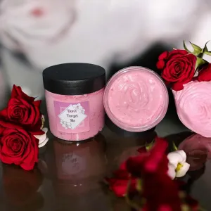 Don't Forget Me Rose Body Butter, Natural Shea & Mango Butter Moisturizer, Handmade