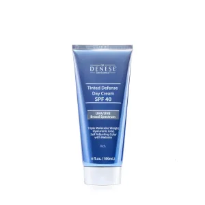 Dr. Denese SPF 40 Defense Day Cream, Anti-Aging BB (Beauty Balm) cream, CC (Color Correcting) cream (Rich, 6 oz)