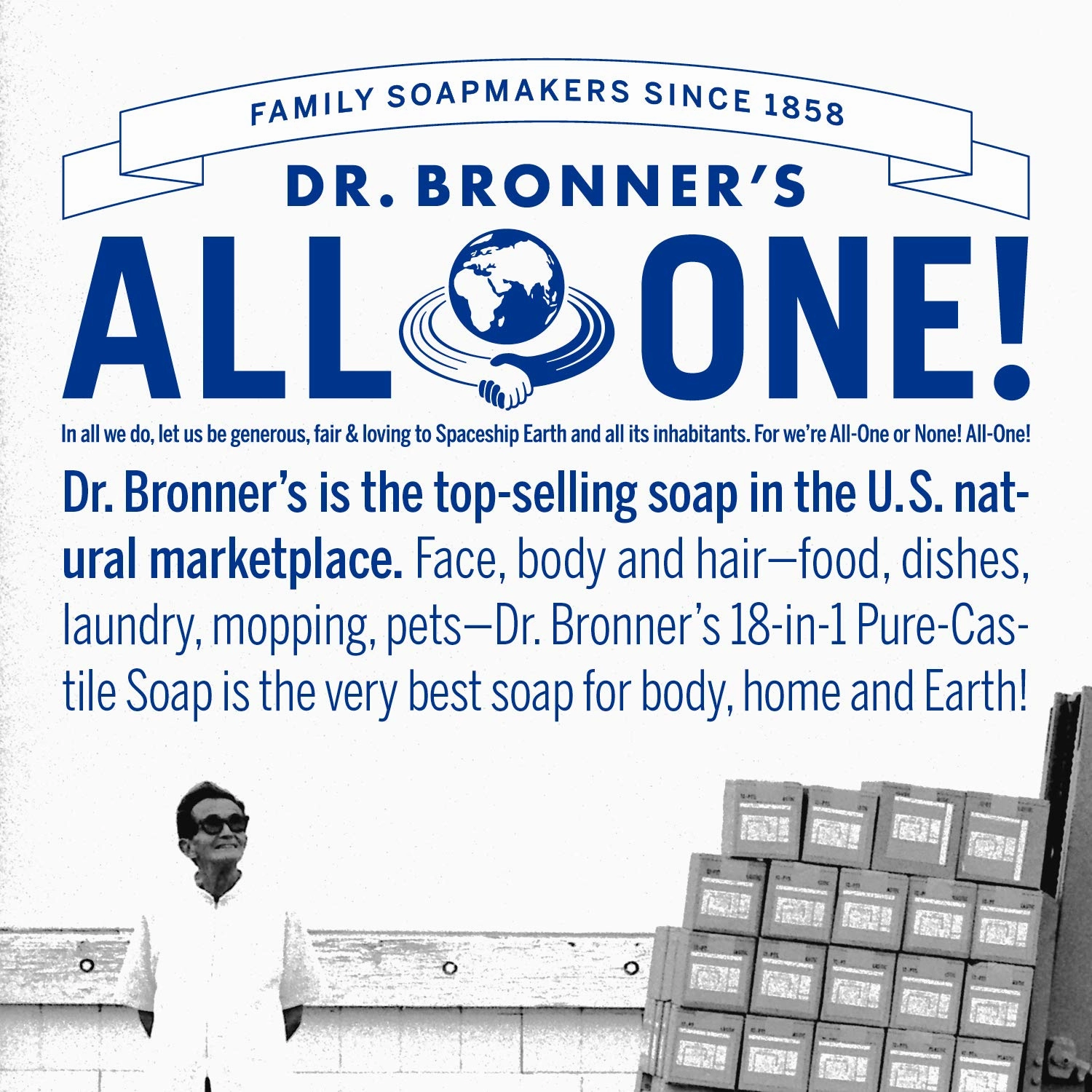 Dr. Bronner's Magic Soap Pure-Castile Liquid Soap (Rose, 1 Gallon) - Made with Organic Oils, 18-in-1 Uses: Face, Body, Hair, Laundry, Pets and Dishes, Concentrated, Vegan, Non-GMO