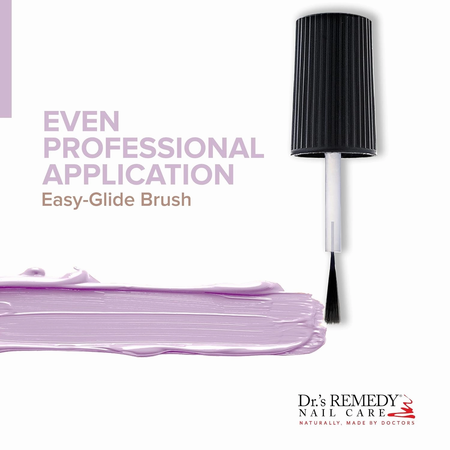 Dr’s Remedy Enriched Nail Polish: Non Toxic, All Natural, and Organic - Doctor Formulated: Strengthens, Restores, Heals, and Protects '24-Free' - LYRICAL Lilac