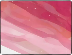 EkcoS Pink Gradient Style Large Area Rugs for Living Room, Super Soft Fluffy Modern Bedroom Rug,Soft Plush Furry Bedside Rug,(63x48in)