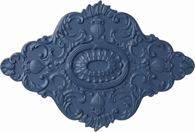 Ekena Millwork CM42X28ASAMF Ashford Ceiling Medallion, 42 3/4"W x 28 7/8"H x 1"P, Hand-Painted Americana