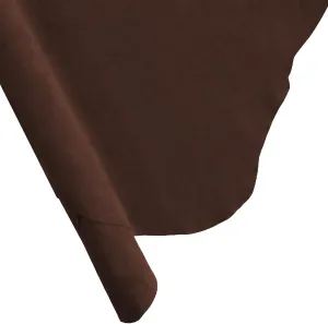 ELW Premium Suede Cowhide 2-4 oz (1-1.6mm) - Soft Full Grain Pre-Cut Side Leather - (2-4 SQ FT,Brown) - USA Made Silky Buffed Suede Fabric Leather for Car Upholstery, Crafts, Garments, Furniture
