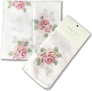 Exfoliating Washcloth [Made in Japan] Shower Back Scrubber showcasing Charming Design Patterns, Exfoliating Towel [Loofah for Women and Men] (Dot Rose)