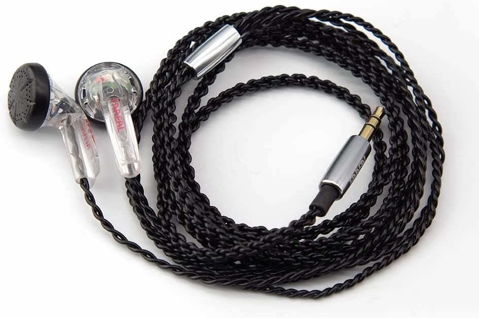 FAAEAL Snow-Lotus 1.0 HiFi Earphone 64 Ohm DIY Clear Detailed Balanced Sound Quality Music Earphones DJ Earphones (Snow-Lotus 1.0, Transparent)