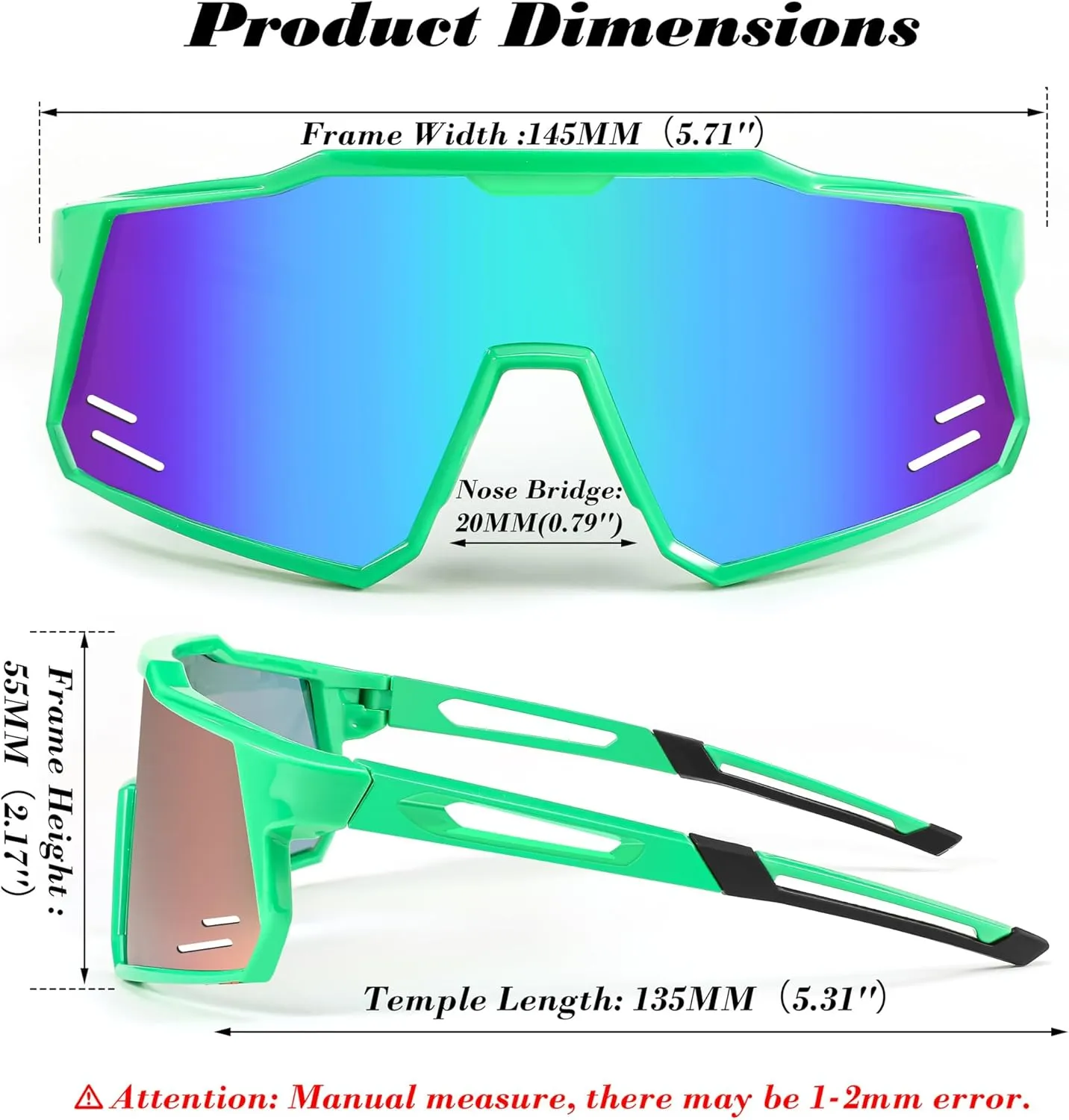 FEISEDY Sports Sunglasses Wraparound 80s Visor Men Women Outdoor Shield Baseball Sunglasses B4125
