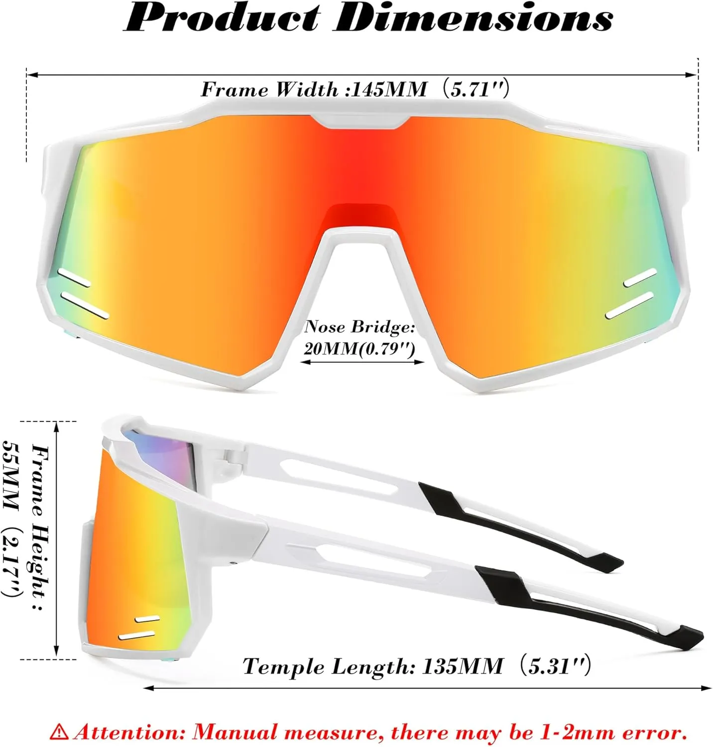FEISEDY Sports Sunglasses Wraparound 80s Visor Men Women Outdoor Shield Baseball Sunglasses B4125