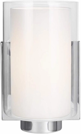 Feiss VS22601CH One Light Wall Sconce, Chrome