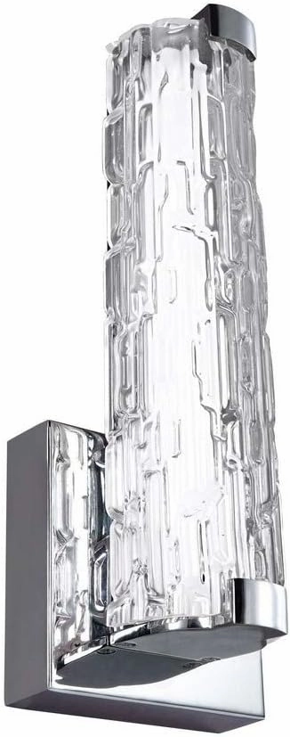 Feiss WB1871CH-LED LED Wall Sconce, 13.5" Height - Staggered, Chrome