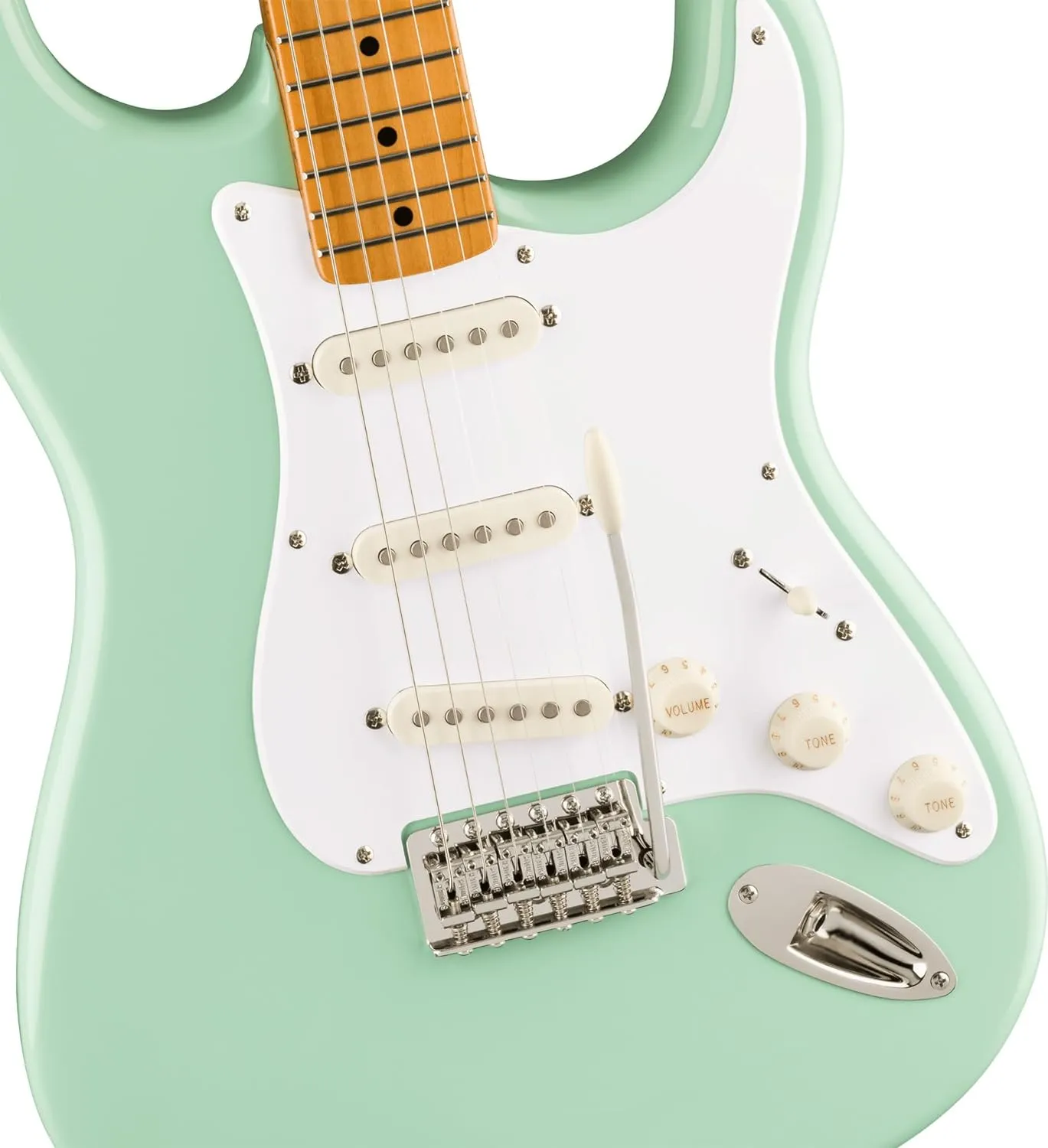 Fender Squier Classic Vibe '50s Stratocaster - Surf Green Bundle with Gig Bag, Cable, Tuner, Strap, Strings, Picks, and Austin Bazaar Instructional DVD