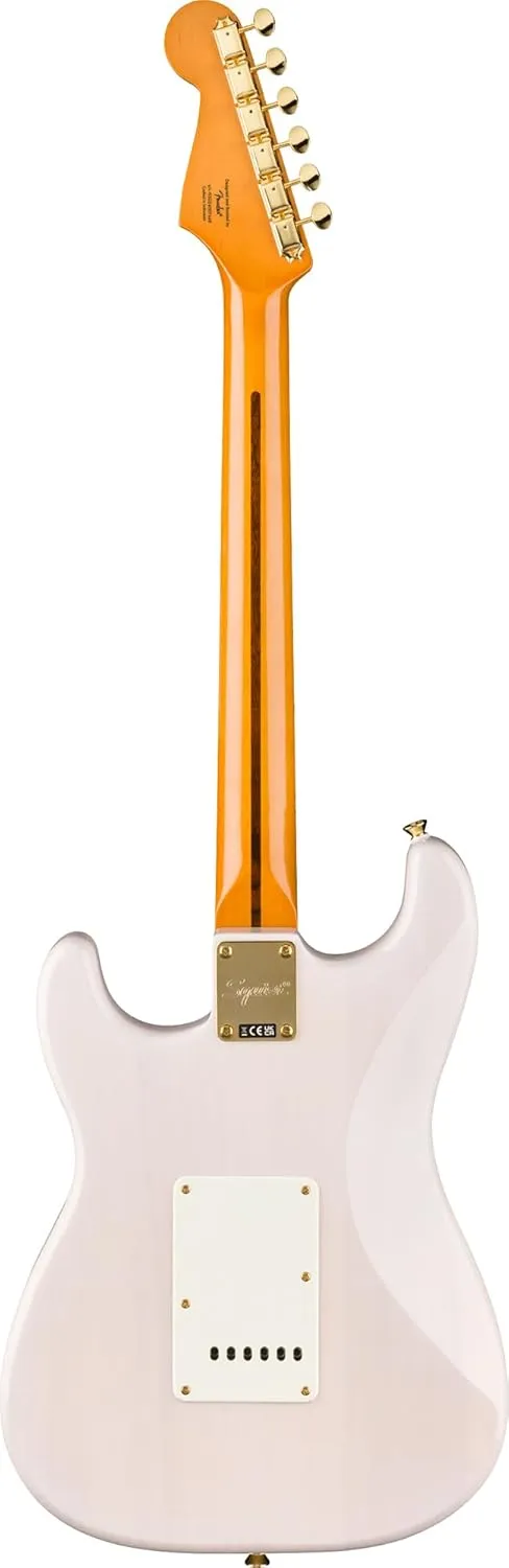 Fender Squier Classic Vibe '50s Stratocaster - White Blonde Bundle with Gig Bag, Cable, Tuner, Strap, Strings, Picks, and Austin Bazaar Instructional DVD