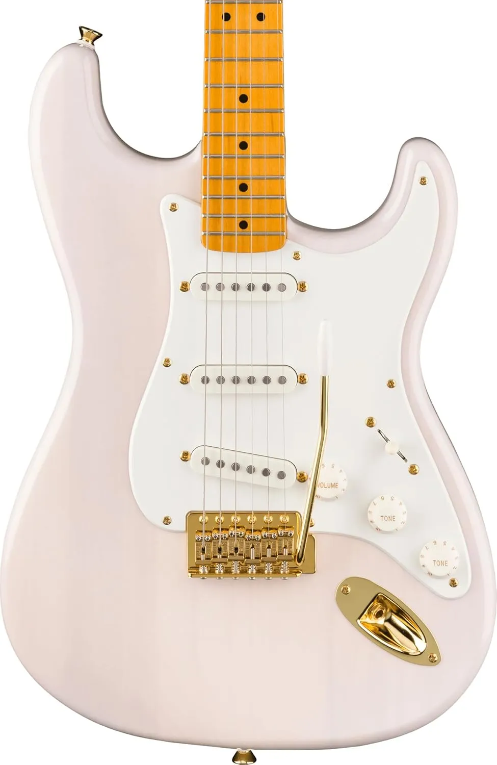 Fender Squier Classic Vibe '50s Stratocaster - White Blonde Bundle with Gig Bag, Cable, Tuner, Strap, Strings, Picks, and Austin Bazaar Instructional DVD