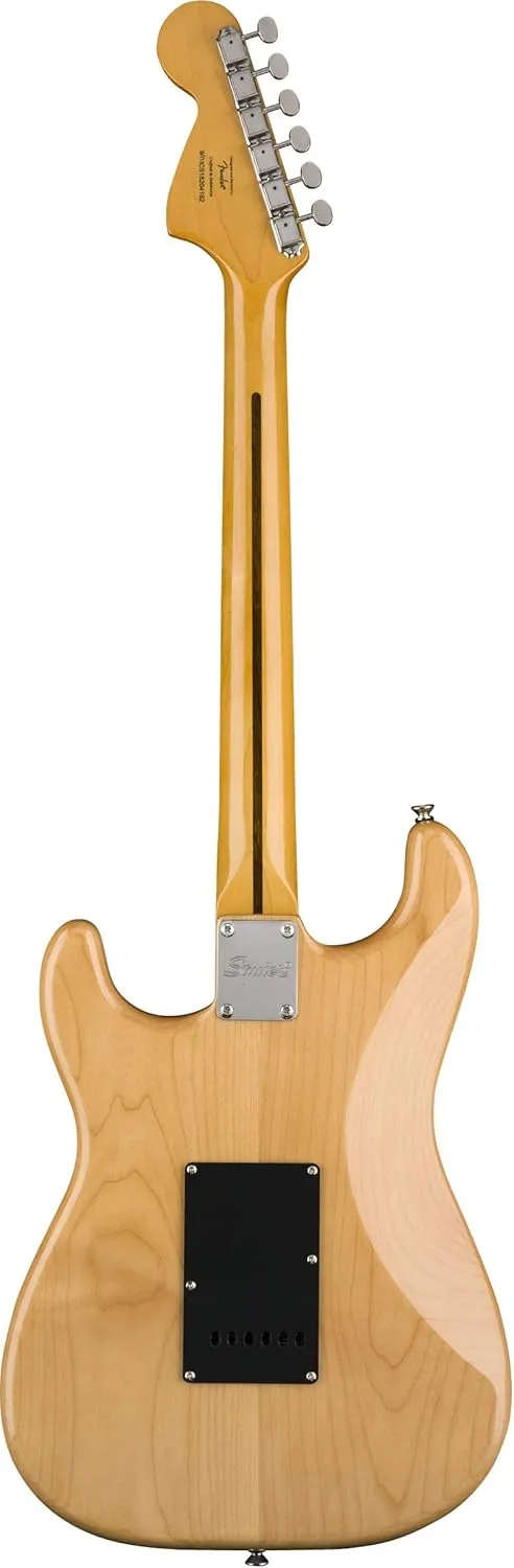 Fender Squier Classic Vibe '70s Stratocaster - Natural Bundle with Gig Bag, Instrument Cable, Tuner, Strap, Strings, Picks, and Austin Bazaar Instructional DVD