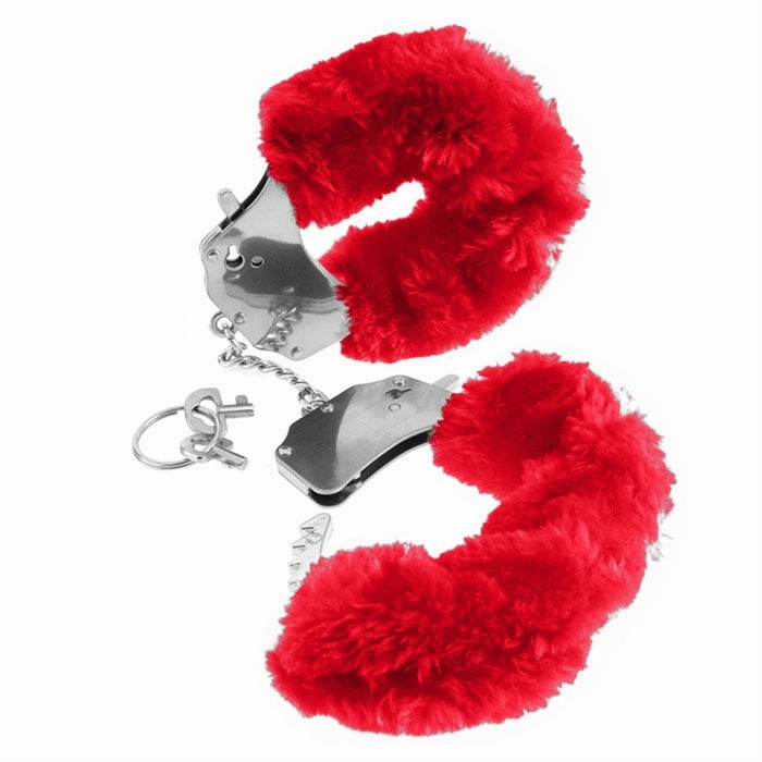 Fetish Fantasy Original Furry Handcuffs, Red