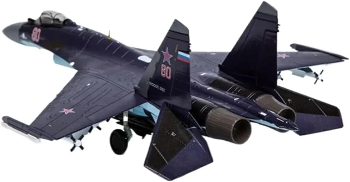 Finished Models 1/72 Scale Alloy Fighter Aircraft Russian Air Force Sukhoi SU-35 Aircraft Model Ornament Scale Airplanes