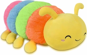 Forest & Twelfth 20" Caterpillar Toy Stuffed Caterpillar Plush Toys, Soft and Cuddly Hungry Caterpillar Toy for Kids, Cute Decoration for Kid's Bedroom, Nursery, or Play Area (Yellow)