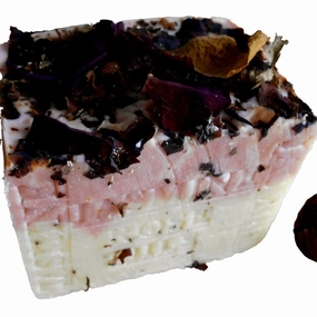 French Jasmine with (Crushed Flowers and Rose Oil) 11 Ounce Aged Limited Edition Soap