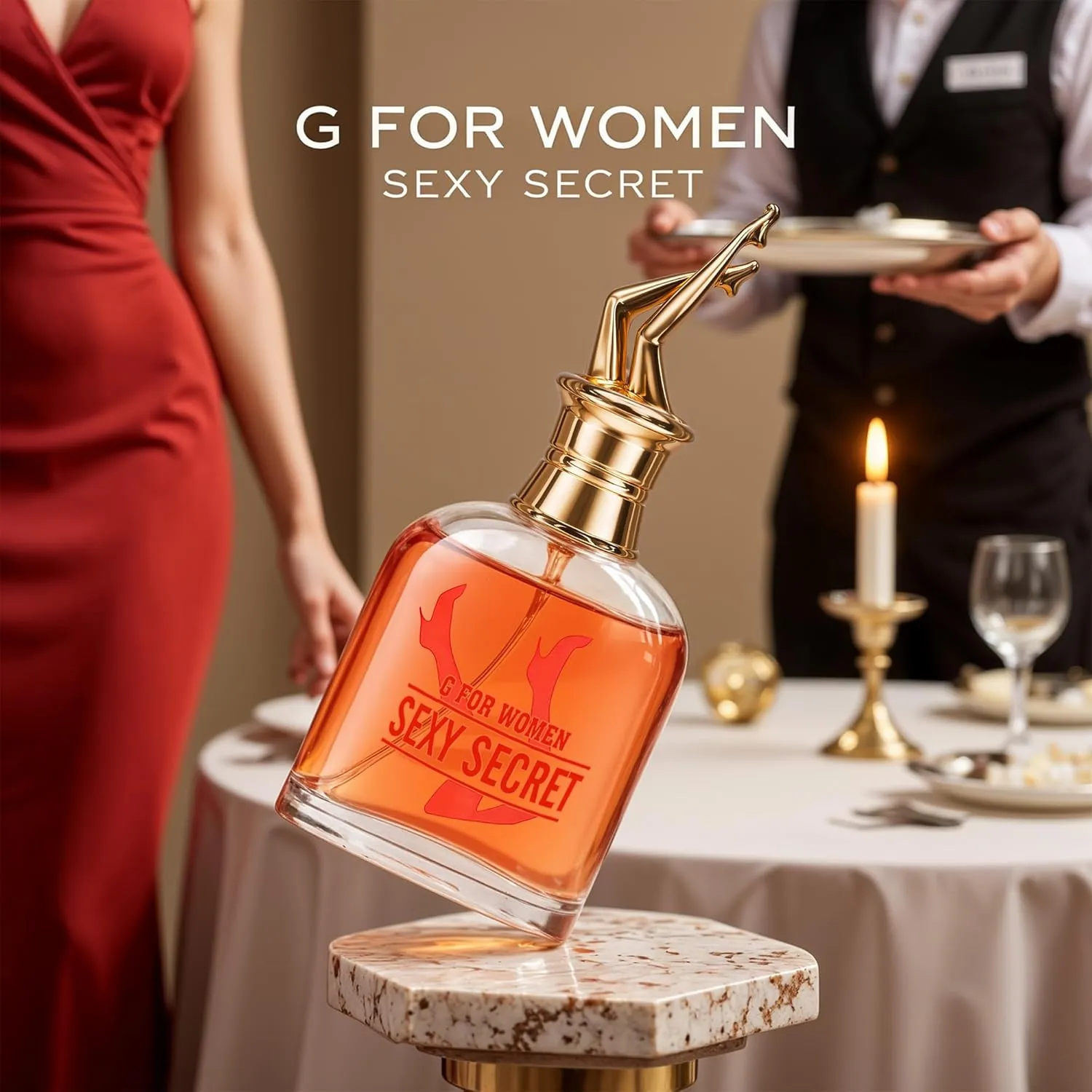 G for Women Sexy Perfumefor Women - 100ml Floral & Fruity Eau de Parfum with Mandarin Orange,Peach, Jasmine and Honey Notes Long-Lasting Fragrance(2PCS)